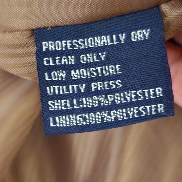 New England Collection Camel Faux Suede Sport Coat Size 44R - Picture 5 of 5